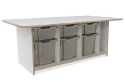 Bouwtafel enkelzijdig Wit  Tangara Groothandel voor Kinderopvang inrichting